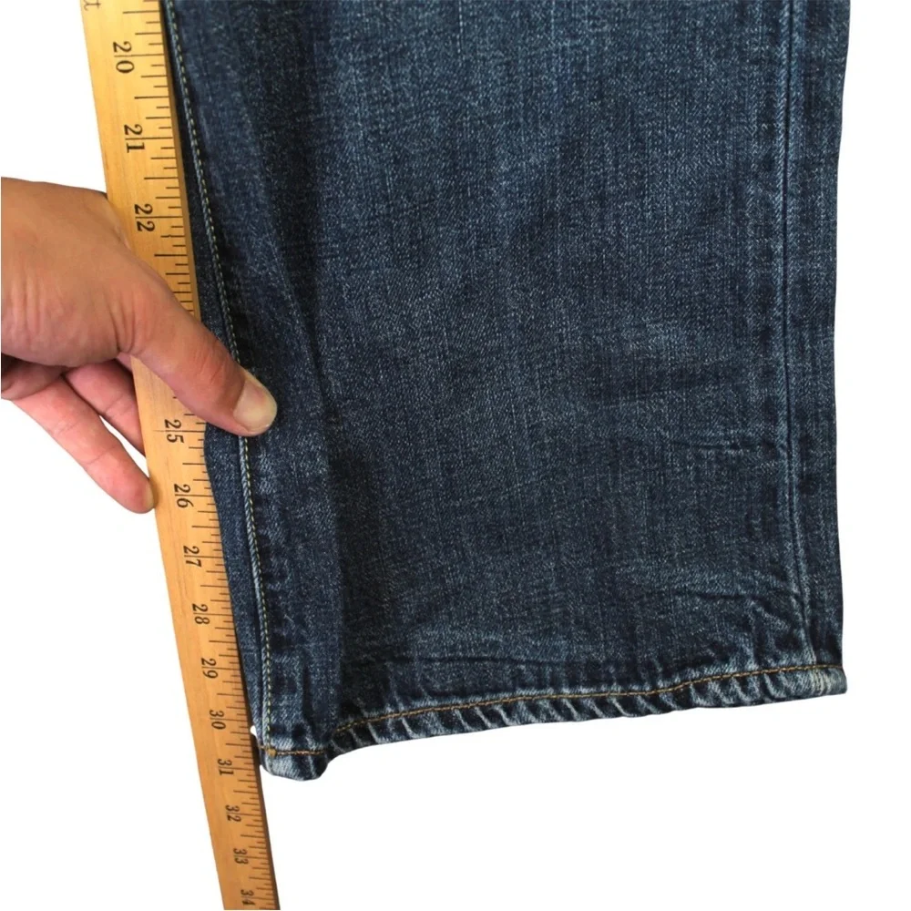 POLO Ralph Lauren Rockland 320 Button Fly Jeans Mens Fit 38x31 Blue Flap Pocket